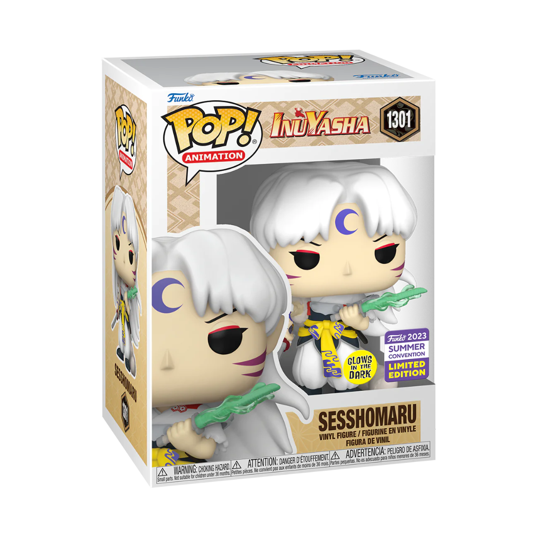 Funko Pop Animation: Inuyasha - Sesshomaru Con Colmillo Explosivo Glow Exclusivo SDCC 2023