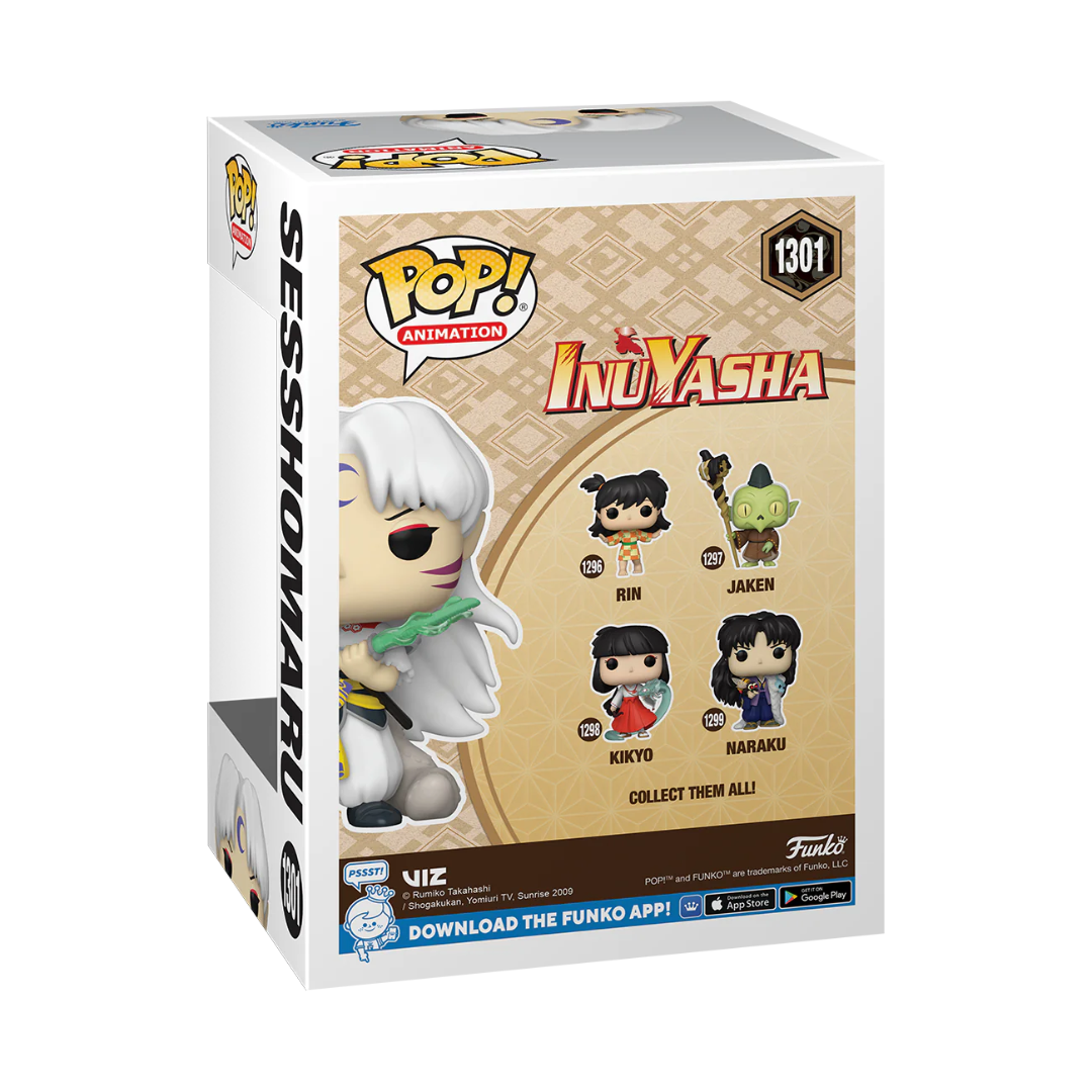 Funko Pop Animation: Inuyasha - Sesshomaru Con Colmillo Explosivo Glow Exclusivo SDCC 2023