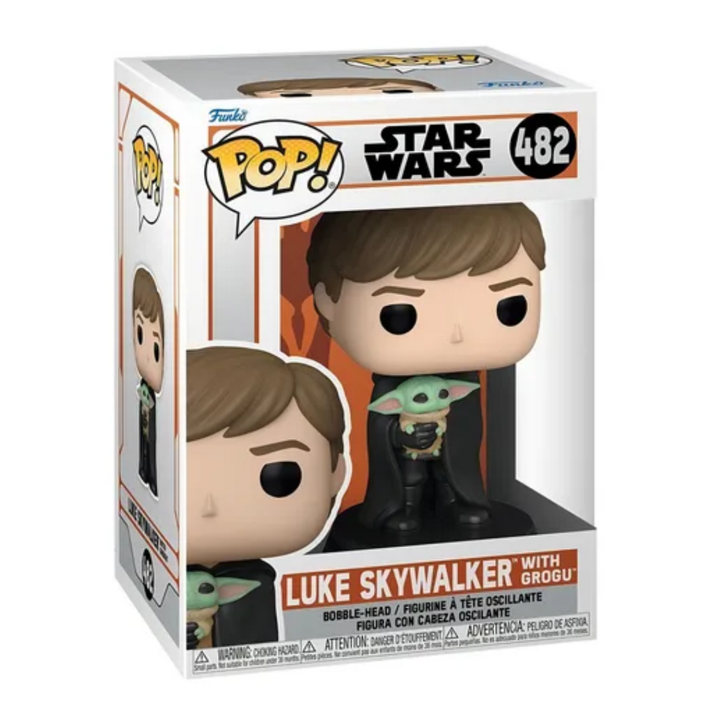 Funko Pop Star Wars: The Mandalorian - Luke Skywalker con Grogu