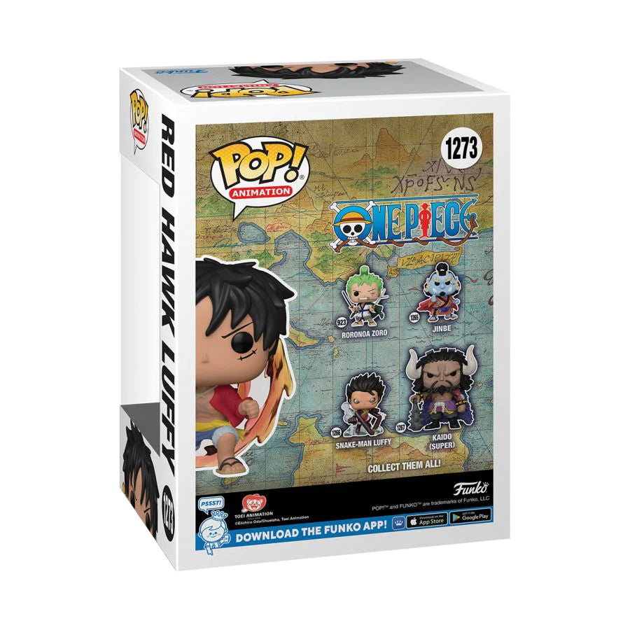 Funko Pop Animation: One Piece - Red Hawk Luffy Exclusivo