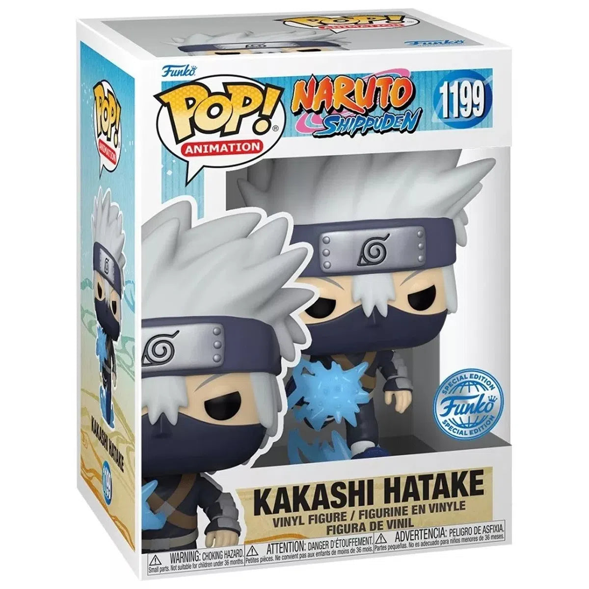 Funko Pop Animation: Naruto Shippuden - Kakashi Joven con Chidori Exclusivo